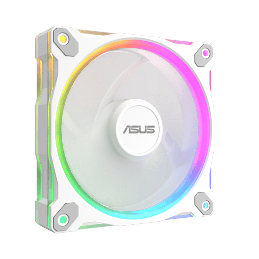 ASUS Prime MR120 ARGB 120mm Triple Fan Pack in White
