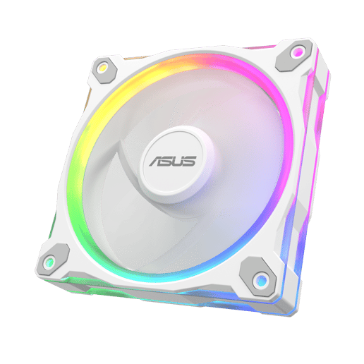 ASUS Prime MR120 ARGB 120mm Triple Fan Pack in White