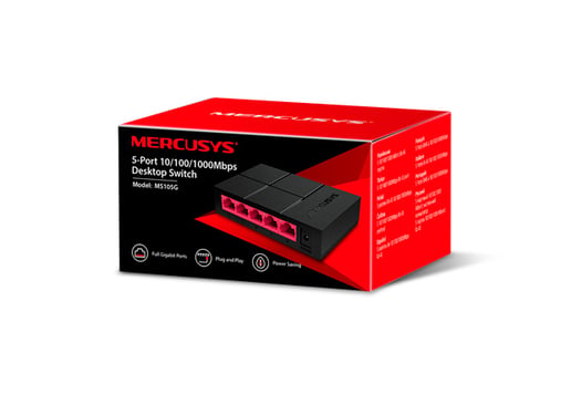 Mercusys MS105G 5-Port Gigabit Desktop Switch 