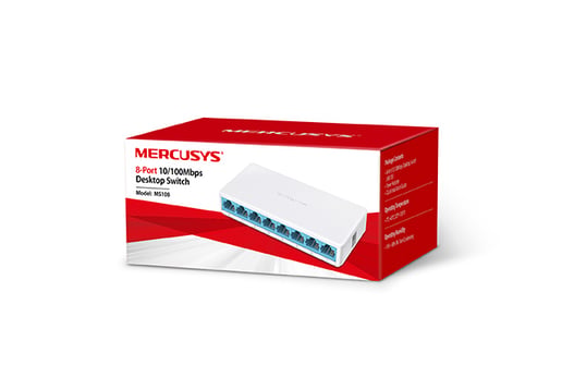 Mercusys MS108 8-Port 100 Mbps Desktop Switch 