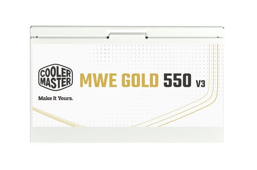 550W Cooler Master MWE Gold V3 White Edition 80 Plus Gold PSU