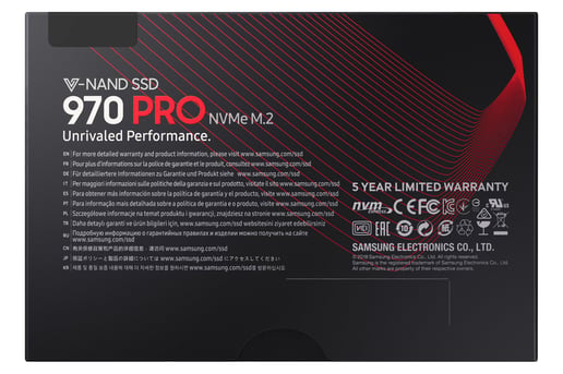 Samsung 970 PRO M.2-2280 1TB PCI Express 3.0 x4 NVMe Solid State Drive
