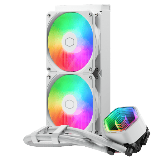Cooler Master MasterLiquid 240 Core II 240mm AiO Liquid CPU Cooler in White
