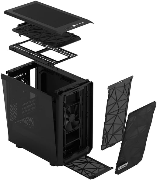 Fractal Meshify 2 Mini Mid Tower Gaming Case - Black 