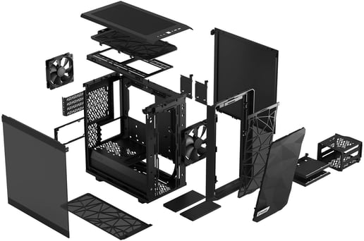 Fractal Meshify 2 Mini Mid Tower Gaming Case - Black 