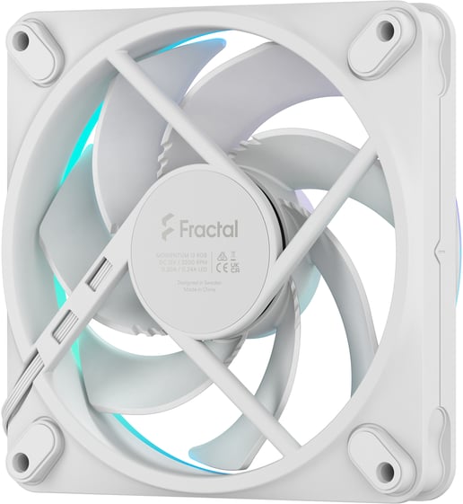 Fractal Momentum 12 RGB 120mm PWM Case Fan in White