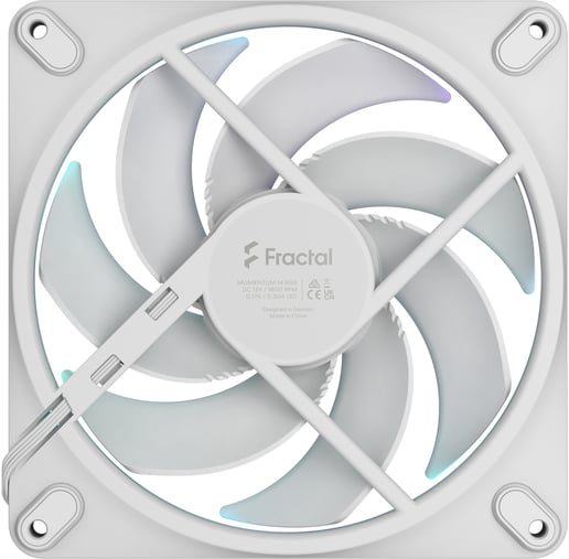 Fractal Momentum 14 RGB 140mm PWM Case Fan in White