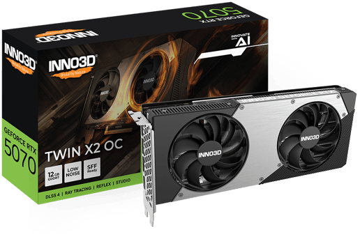 INNO3D GeForce RTX 5070 Twin X2 OC 12GB GDDR7 Graphics Card