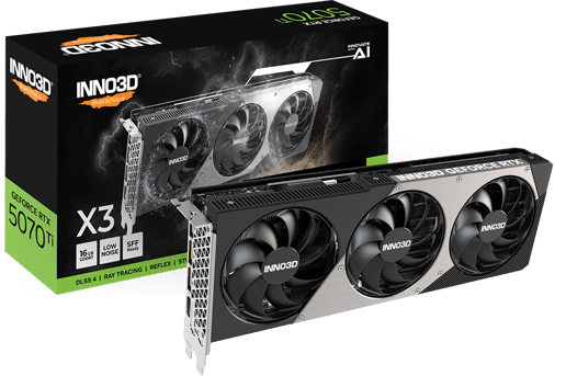 INNO3D GeForce RTX 5070 Ti X3 16GB GDDR7 Graphics Card