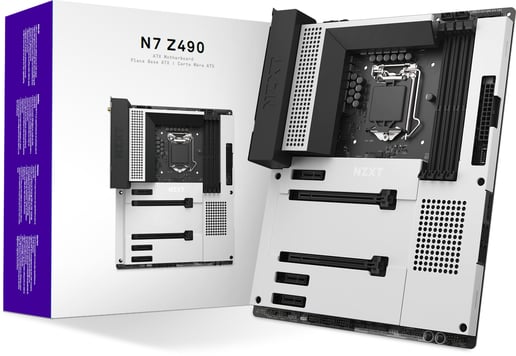 NZXT N7 Z490 ATX Motherboard for Intel LGA1200 CPUs