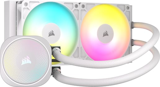 Corsair NAUTILUS 240 RS 240mm ARGB AiO Liquid CPU Cooler in White