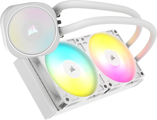 Corsair NAUTILUS 240 RS 240mm ARGB AiO Liquid CPU Cooler in White