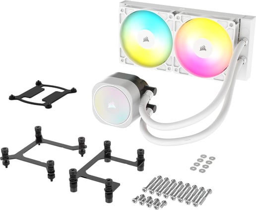 Corsair NAUTILUS 240 RS 240mm ARGB AiO Liquid CPU Cooler in White