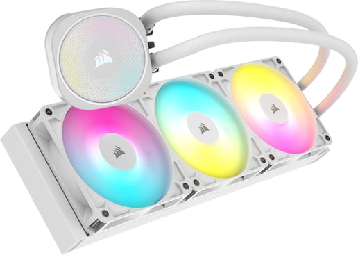 Corsair NAUTILUS 360 RS 360mm ARGB AiO Liquid CPU Cooler in White