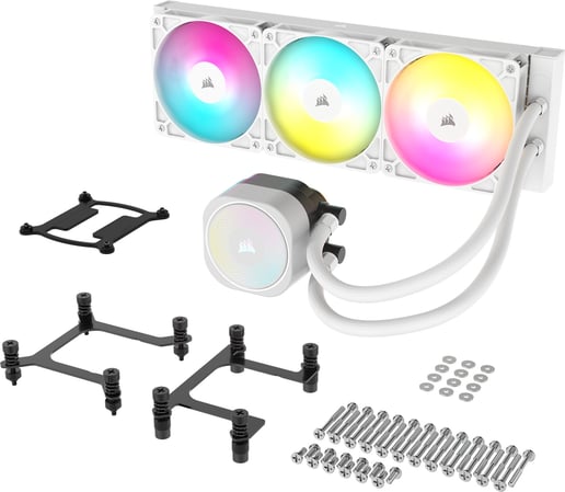 Corsair NAUTILUS 360 RS 360mm ARGB AiO Liquid CPU Cooler in White