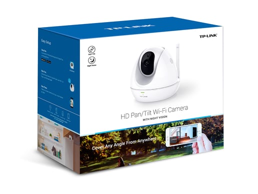 TP-Link NC450 Cloud Camera HD Pan/Tilt 300Mbps Wi-Fi Day/Night (White) - V1.0