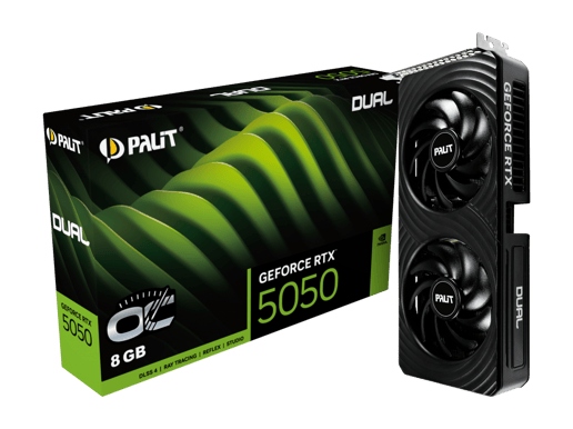 Palit GeForce RTX 5050 Dual OC 8GB GDDR6 Graphics Card