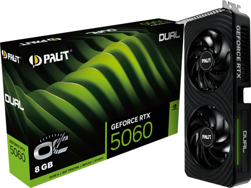 Palit GeForce RTX 5060 Dual OC 8GB GDDR7 Graphics Card