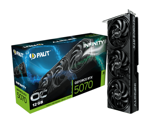 Palit GeForce RTX 5070 Infinity 3 OC 12GB GDDR7 Graphics Card