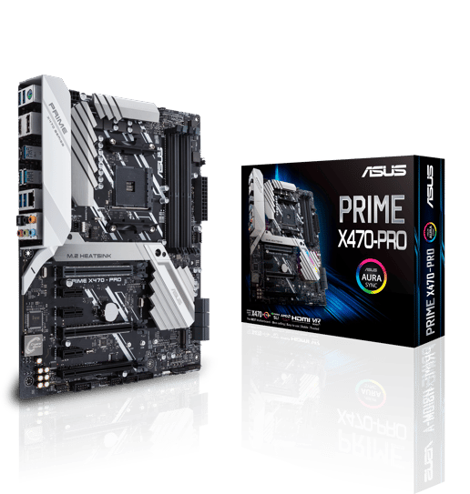 ASUS PRIME X470-PRO ATX Motherboard for AMD AM4 CPUs