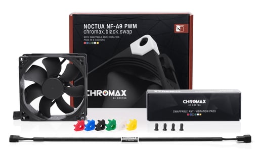 Noctua NF-A9 PWM chromax.black.swap 92mm Case Fan in Black