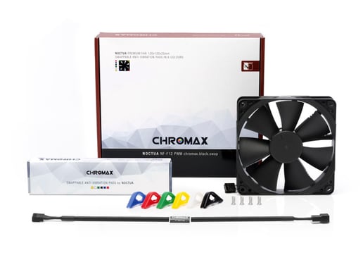 Noctua NF-F12 PWM chromax.black.swap (120mm) Chassis Fan