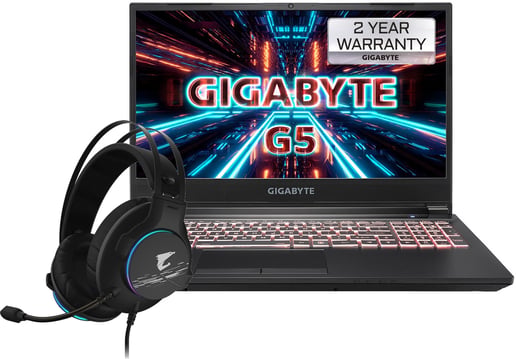 Gigabyte G5 KC 15.6" Gaming Laptop - Core i5 2.5GHz, 16GB, RTX 3060