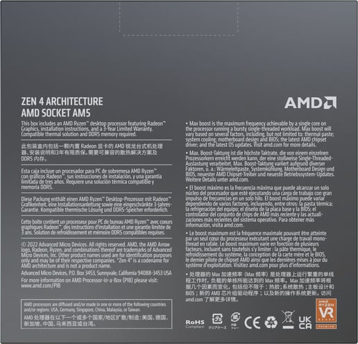 AMD Ryzen 9 7950X 16 Core/32 Thread AM5 CPU 