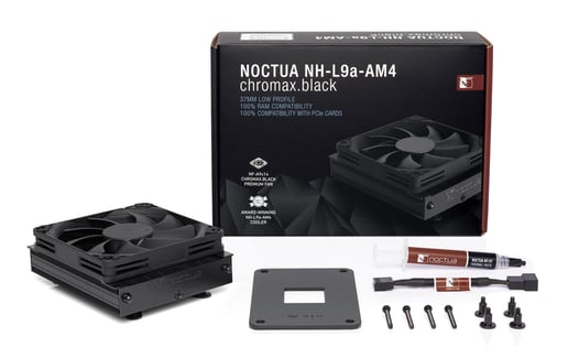 Noctua NH-L9a-AM4 chromax.black AMD Socket AM4 CPU Cooler