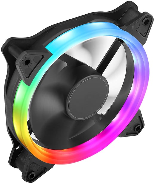 Generic 120mm Chassis Fan with Rainbow LED Ring
