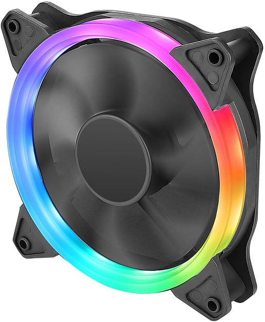 Generic 120mm Chassis Fan with Rainbow LED Ring