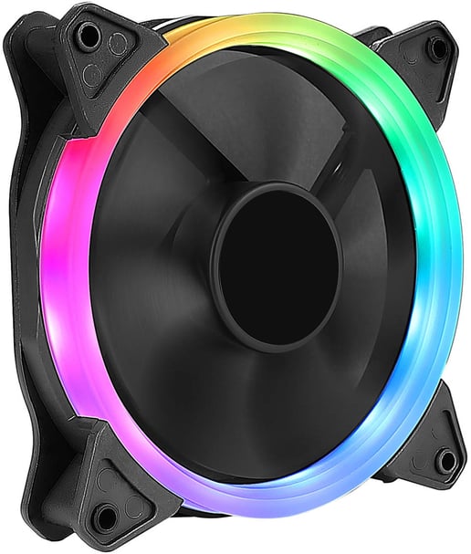 Generic 120mm Chassis Fan with Rainbow LED Ring