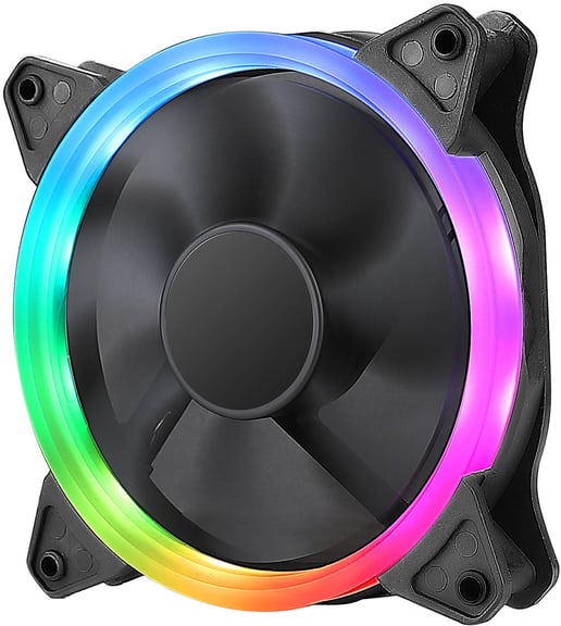 Generic 120mm Chassis Fan with Rainbow LED Ring