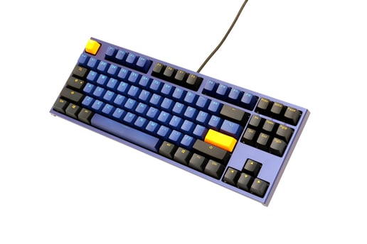 Ducky One 2 Horizon USB Mechanical Tenkeyless (TKL) Keyboard with Cherry MX Blue Switches (UK)
