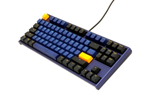 Ducky One 2 Horizon USB Mechanical Tenkeyless (TKL) Keyboard with Cherry MX Blue Switches (UK)