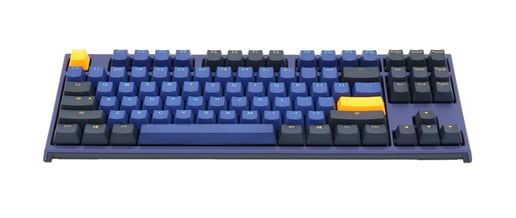 Ducky One 2 Horizon USB Mechanical Tenkeyless (TKL) Keyboard with Cherry MX Blue Switches (UK)