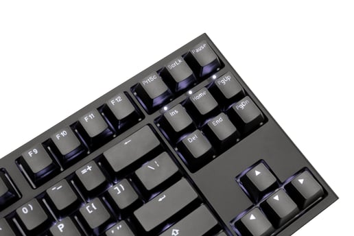 Ducky One 2 USB Mechanical Tenkeyless (TKL) Keyboard with Cherry MX Red Switches and Blue Backlight (UK)