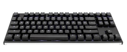Ducky One 2 USB Mechanical Tenkeyless (TKL) Keyboard with Cherry MX Red Switches and Blue Backlight (UK)