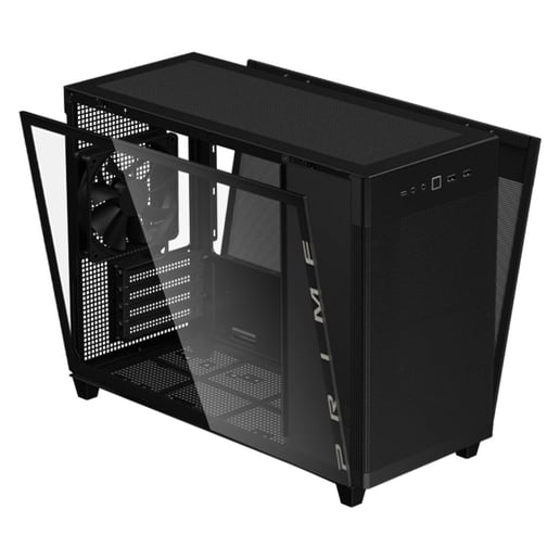 ASUS Prime AP201 TG Mid Tower Gaming Case - Black 