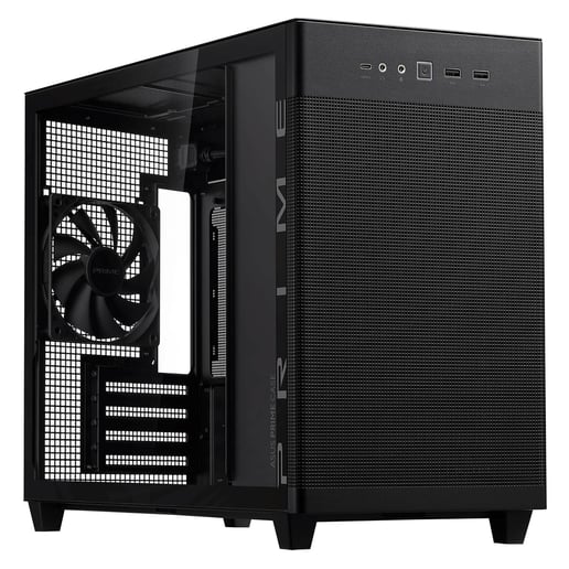 ASUS Prime AP201 TG Mid Tower Gaming Case - Black 