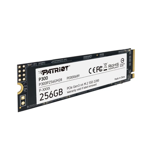 256GB Patriot P300 M.2 2280 PCI Express 3.0 x4 NVMe Solid State Drive
