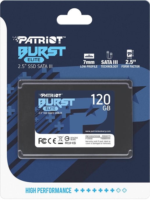 120GB Patriot Burst Elite 2.5" SATA III Solid State Drive