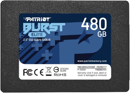 480GB Patriot Burst Elite 2.5" SATA III Solid State Drive