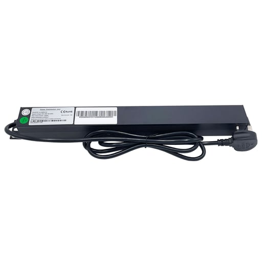 Powercool 1U 6-Way PDU, Horizontal Type, UK Sockets