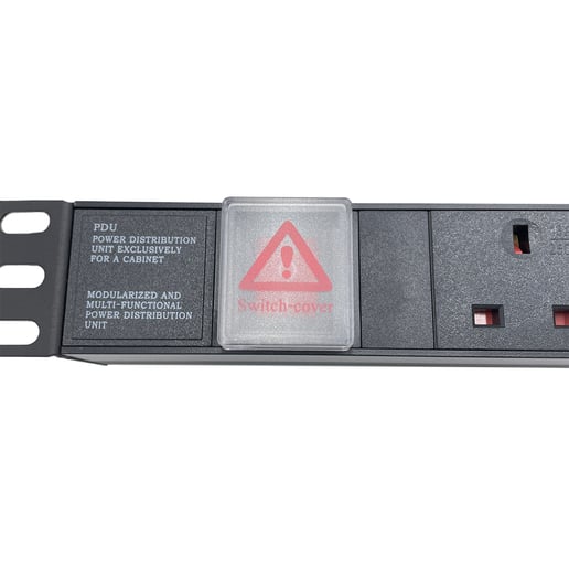 Powercool 1U 6-Way PDU, Horizontal Type, UK Sockets