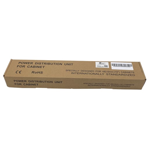 Powercool 1U 6-Way PDU, Horizontal Type, UK Sockets