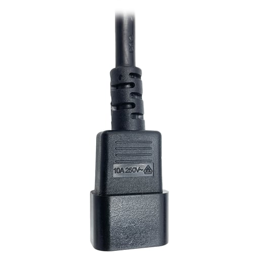 Powercool 1U 6-Way PDU, Horizontal Type, UK Sockets, C14 Connector
