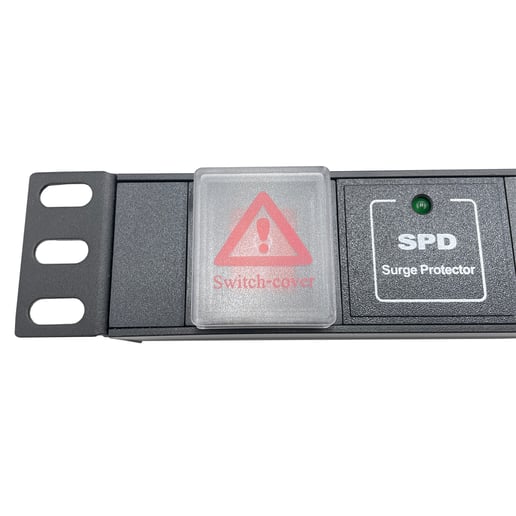 Powercool 1U 6-Way PDU, Horizontal Type, UK Sockets, Surge Protected, 1x LED