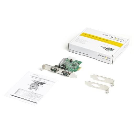 StarTech.com 2-port PCI Express RS232 Serial Adapter Card