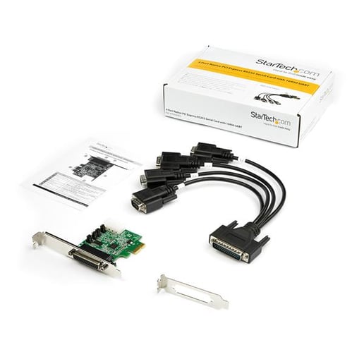 StarTech.com 4-port PCI Express RS232 Serial Adapter Card